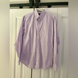 Tailorbyrd Men's Button-Down Shirt in Light Lavender